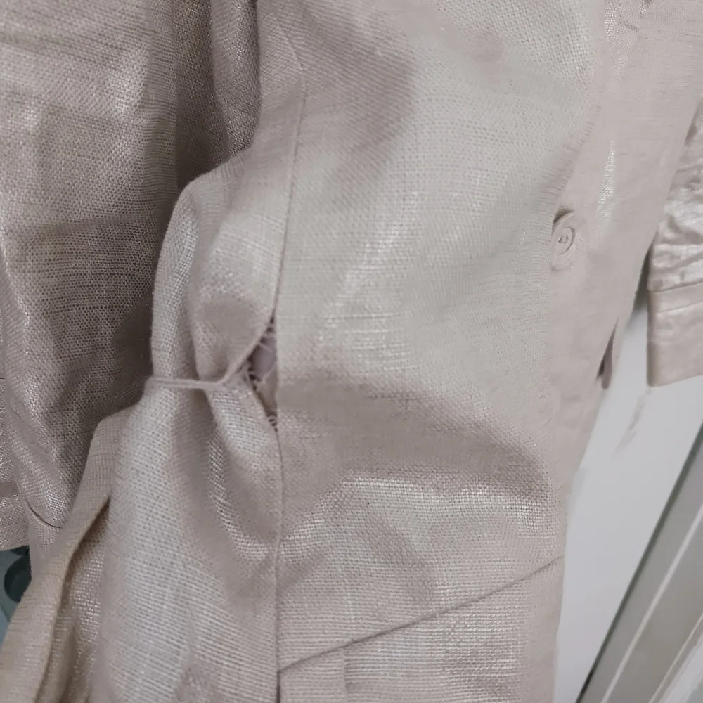 Brand NEW Semantiks linen metallic silver blazer - Picture 16 of 16